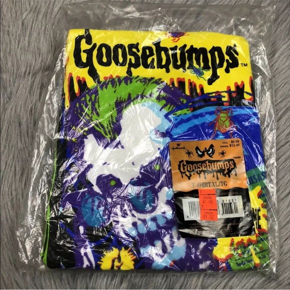 1995 Goosebumps White Skeleton Deadstock Shirt - Picture 1 of 12